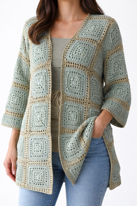 Hırka Kare Motif resmi