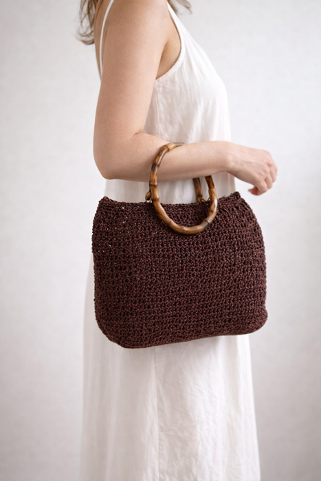 Simli kağıt ip plaj çantası resmi